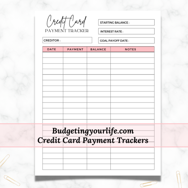 Printable Credit Card Pay Off Trackers - Image 4